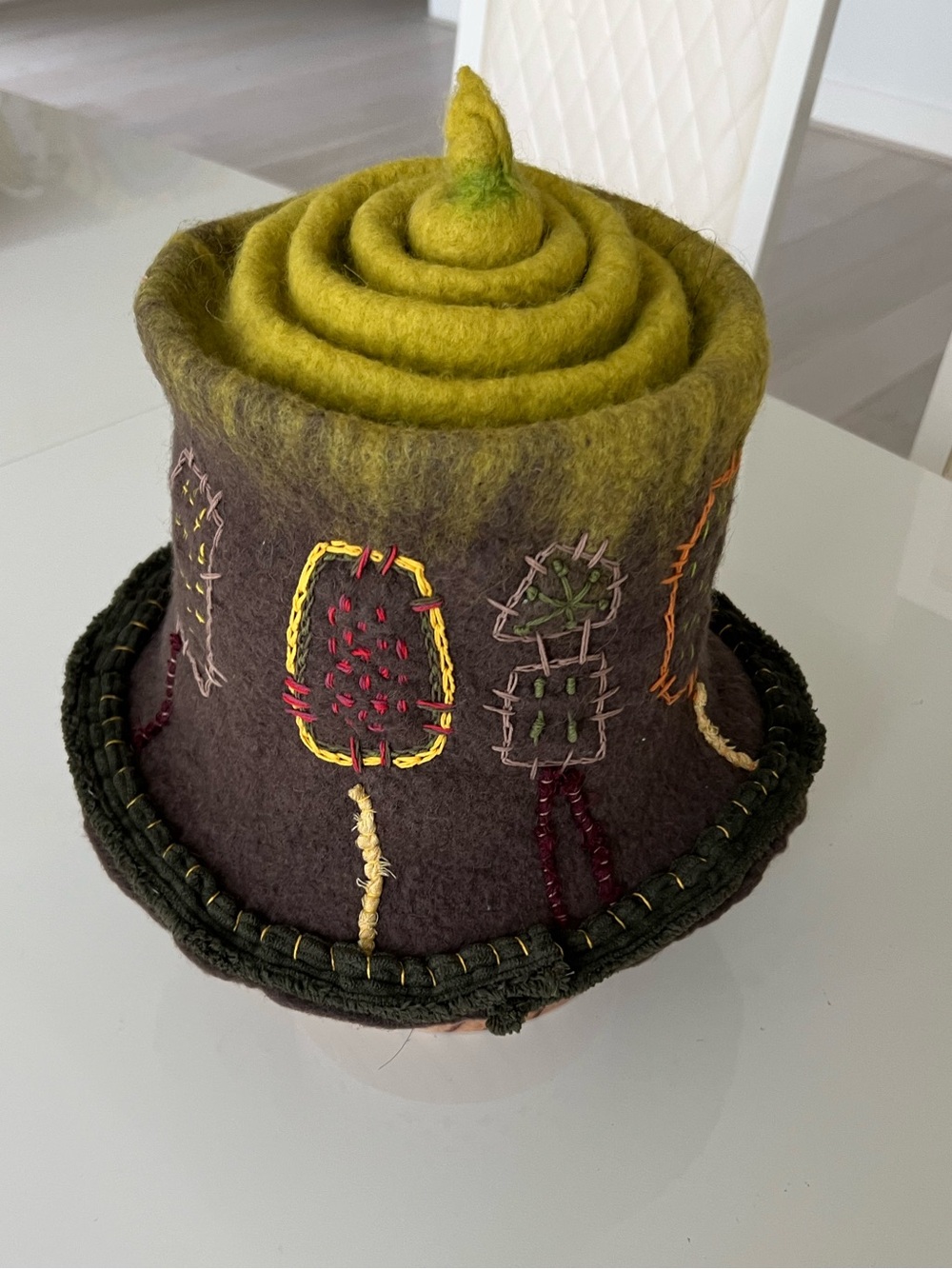 Fashionable Exclusive Handmade Hat only one. cylinder hat.
100% camel hair